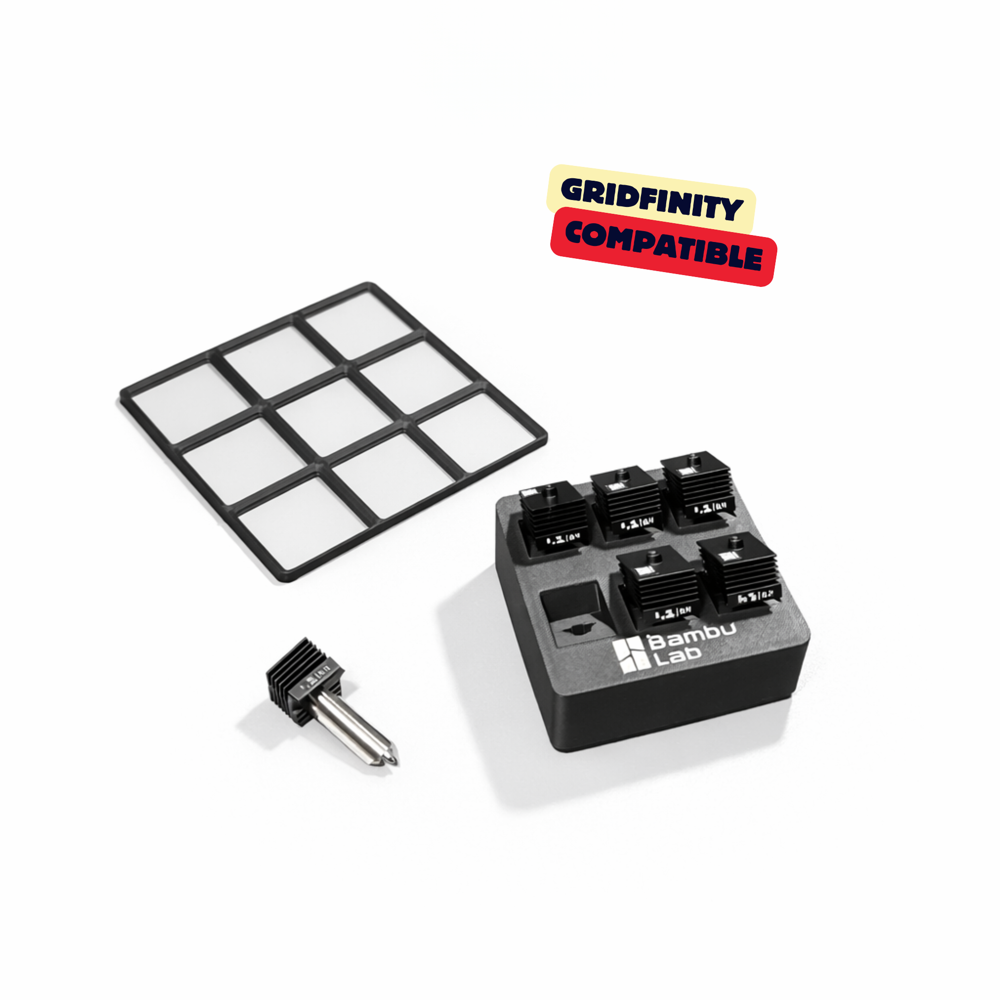 BAMBULAB P2 + H2 SERIES HOTEND BOX / NOZZLE BOX / PRINTER ACCESSORIES / ORGANIZER / GRIDFINITY — thumbnail 8