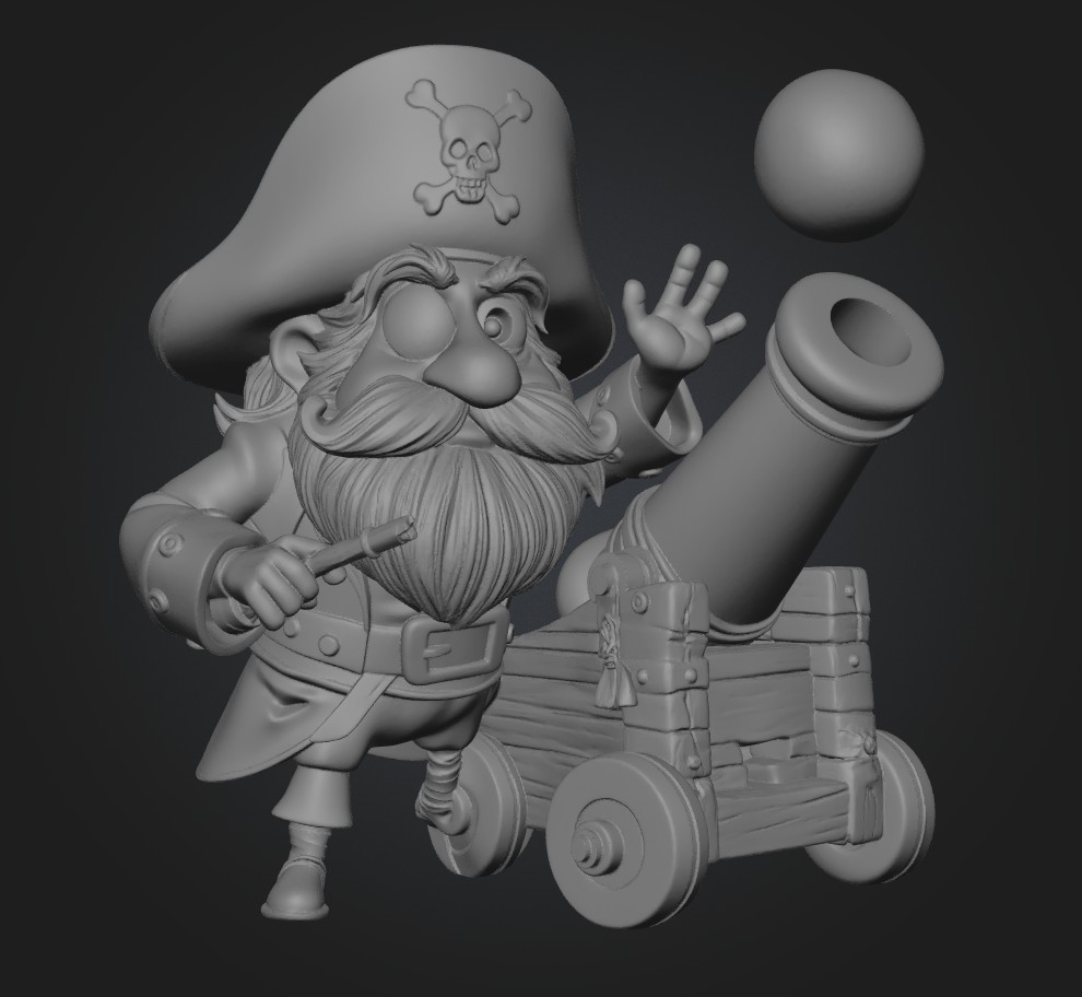 Captain Cannonbeard Gnome 3D model by Ded Makar