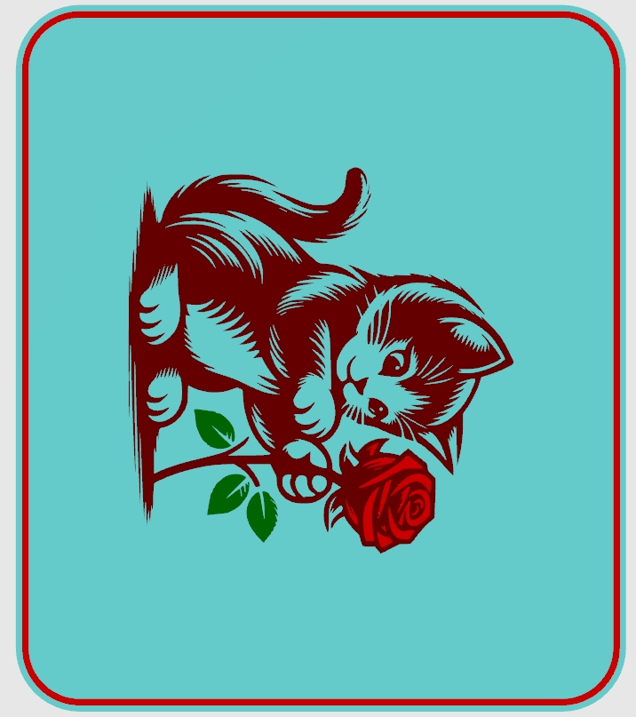 Little Cat Mouse Pad