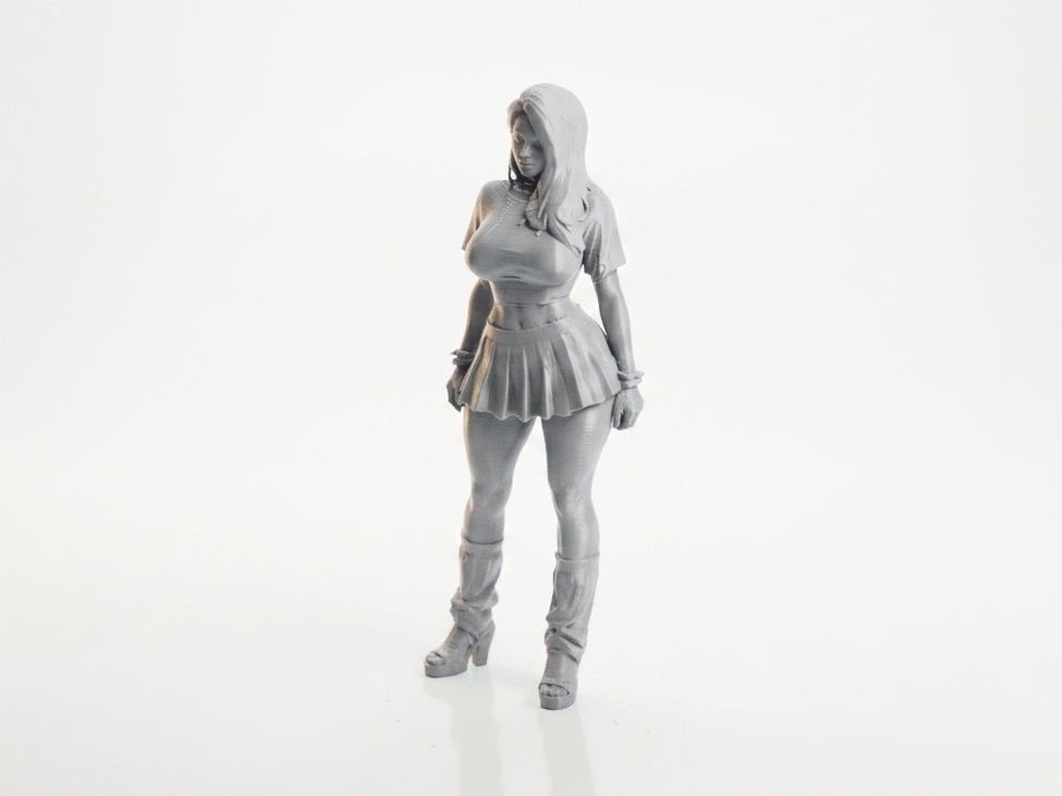 Gothic Woman Figurine Character Model 3D Printable