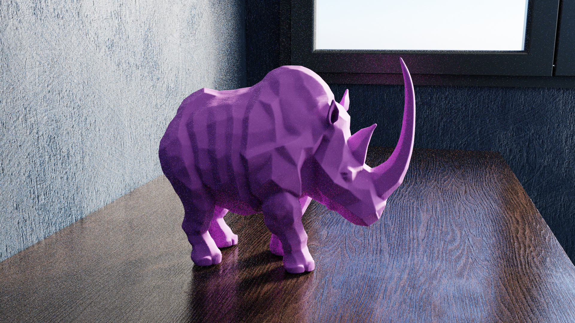 Miniatura 5 do modelo 3D Low Poly Rhino