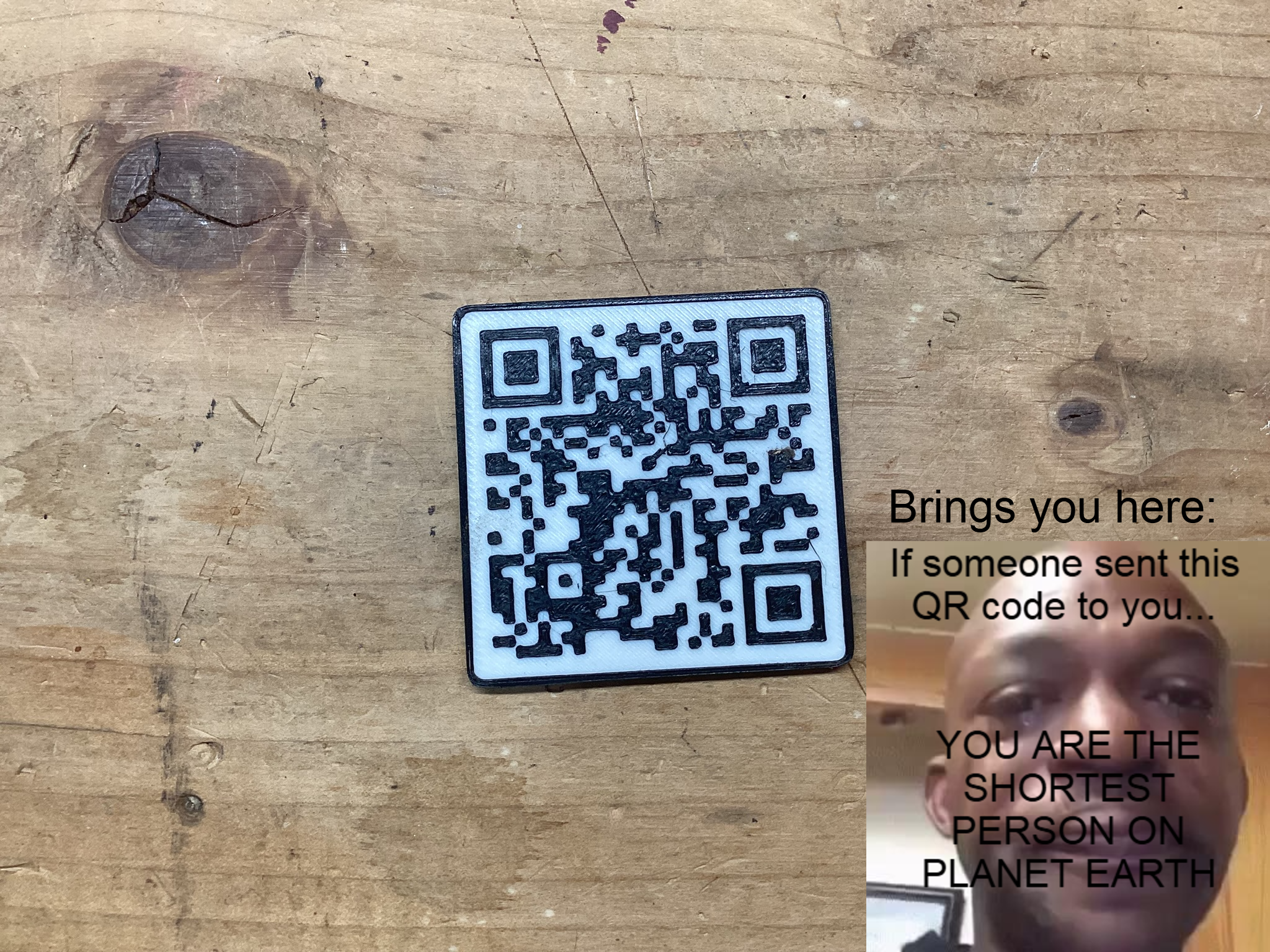 "YOU ARE SHORT" QR Code