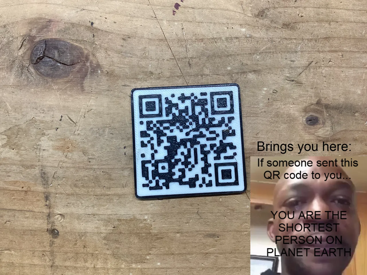 YOU ARE SHORT＂ QR Code by Arin K | Download free STL model