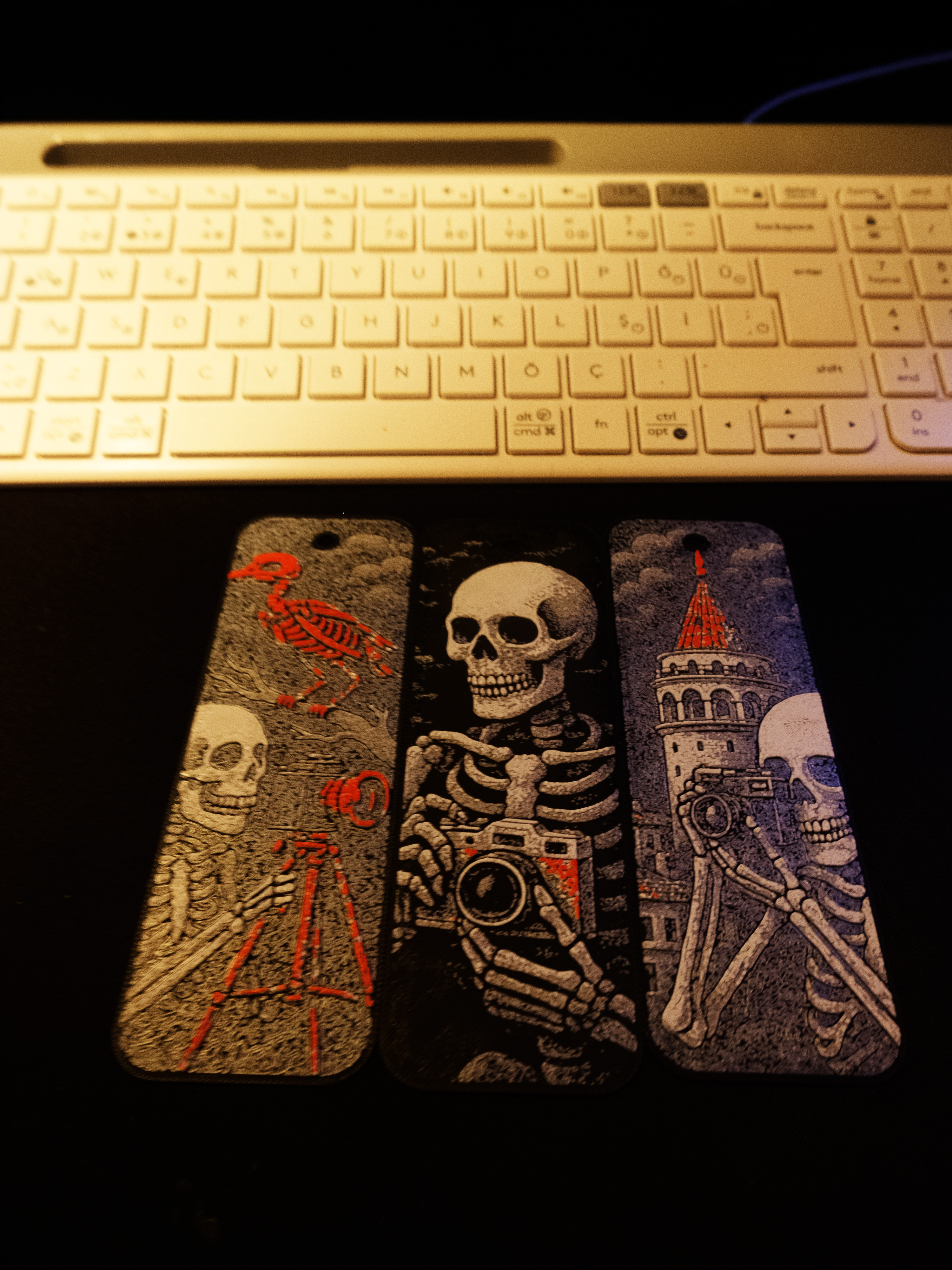 Skeleton Photographer Bookmarks