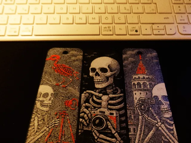 Skeleton Photographer Bookmarks