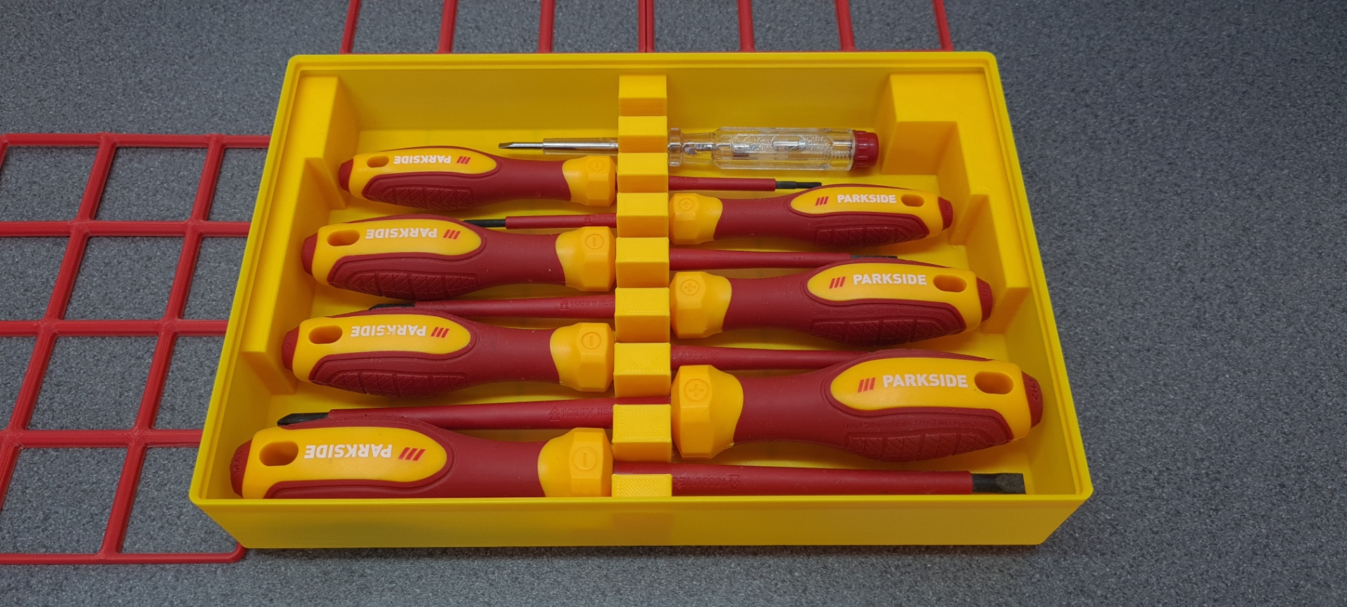 Parkside Insulated Screwdriver Set Gridfinity