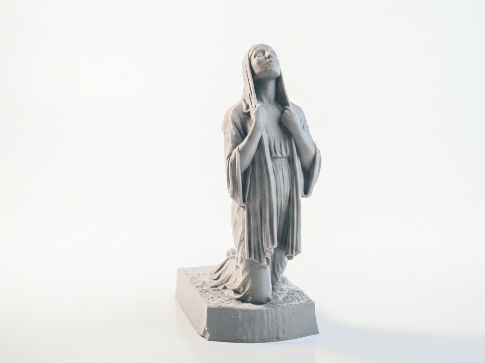The Annunciation Religious Sculpture 3D Printable