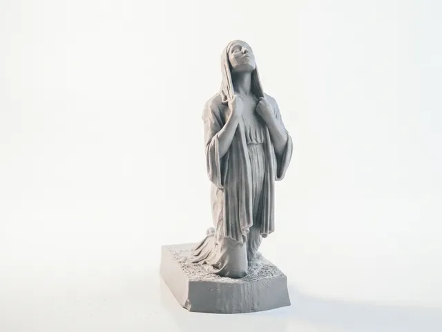 The Annunciation Religious Sculpture 3D Printable
