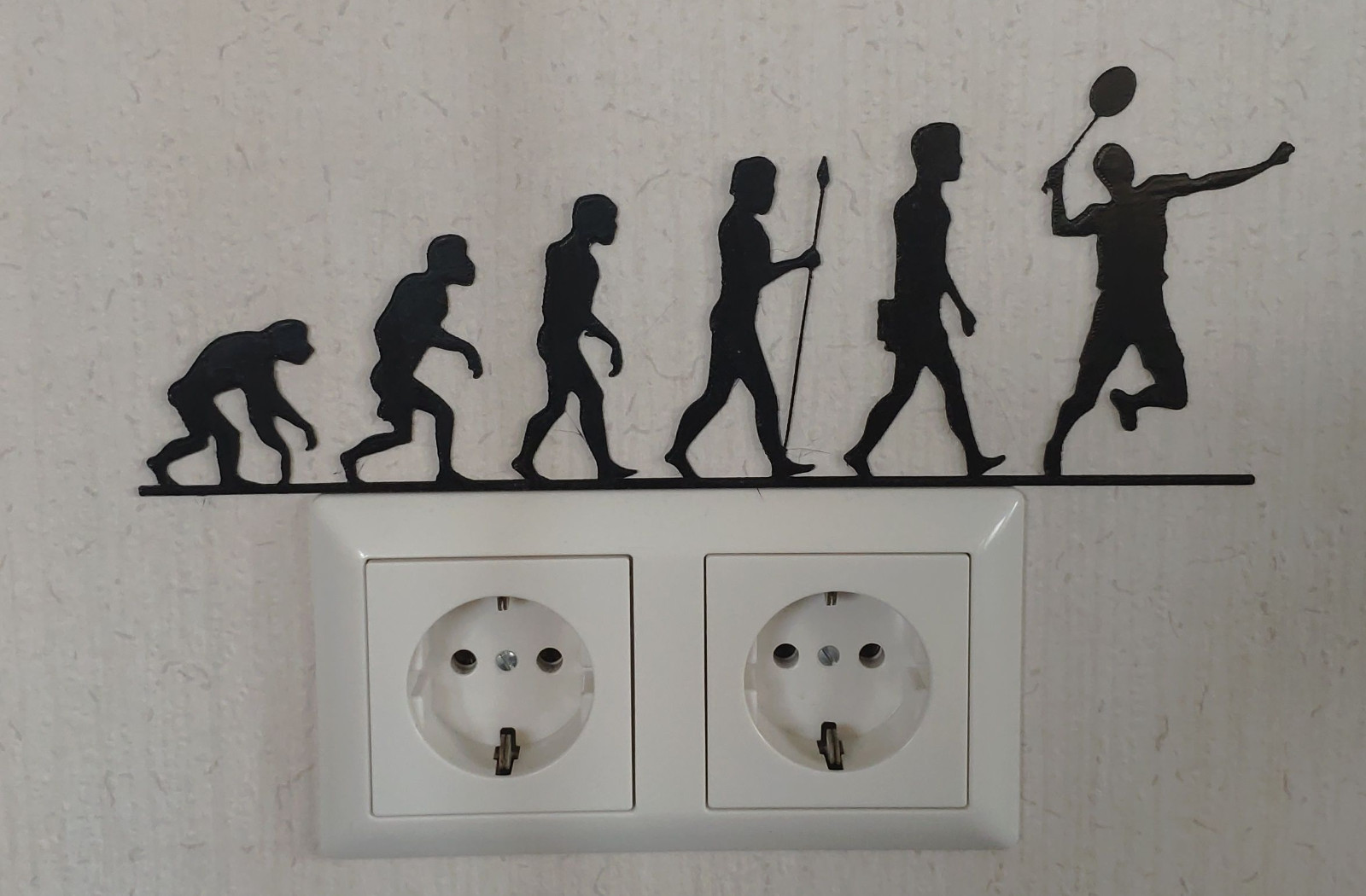 WallArt Badminton Evolution