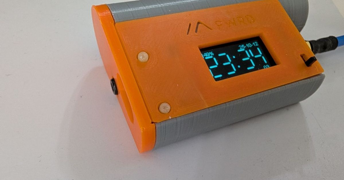 Compact 18650 Heltec V4 Case for Meshtastic