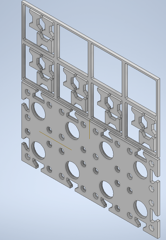 gridfinity lasercut parametrique 3D model