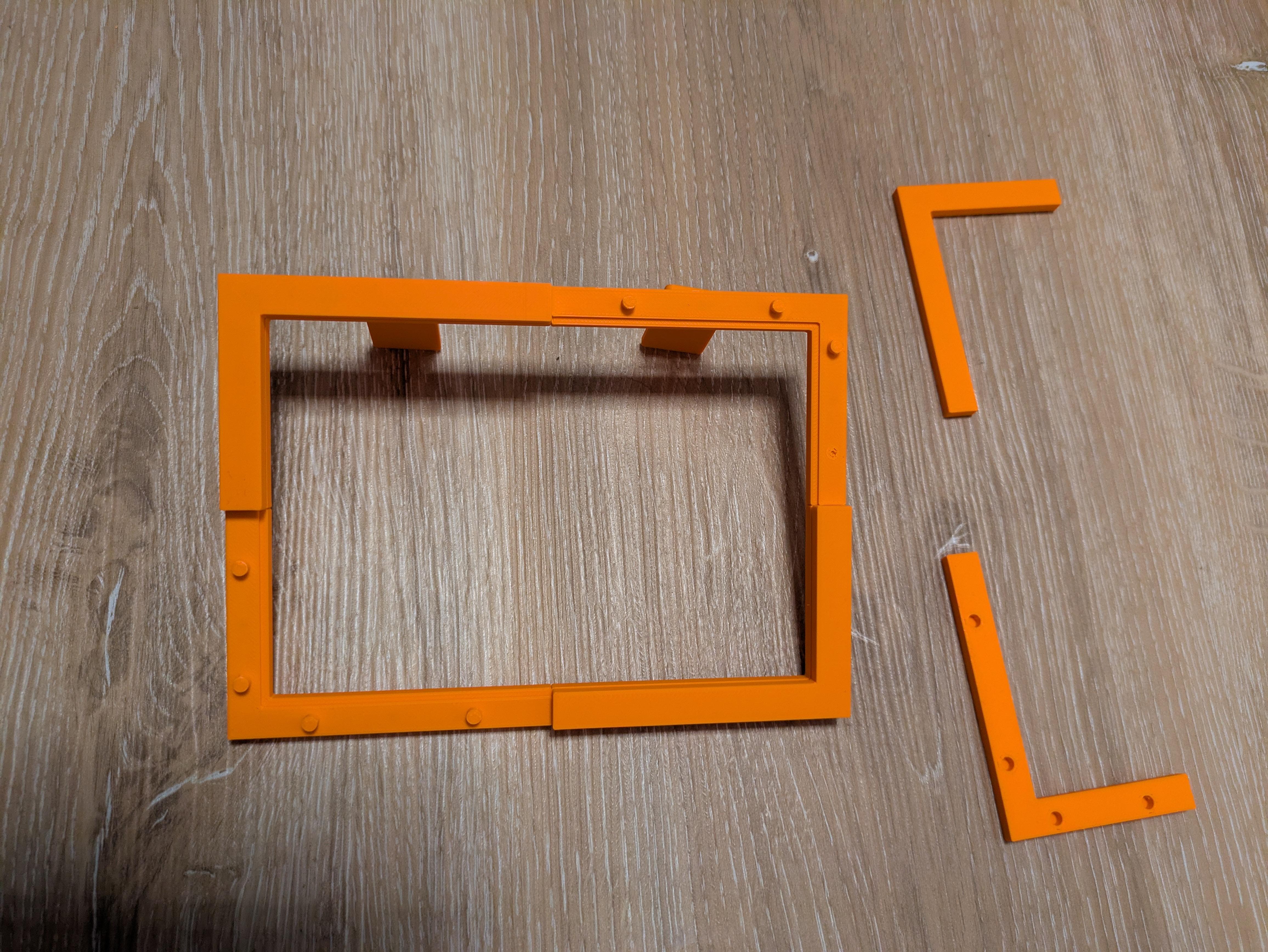Miniatura 7 do modelo 3D parametric modular picture frame (openscad)