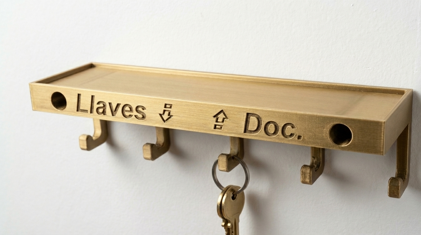 Para colgar llaves y dejar tarjetas / For hanging keys and leaving cards