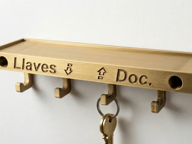 Para colgar llaves y dejar tarjetas / For hanging keys and leaving cards