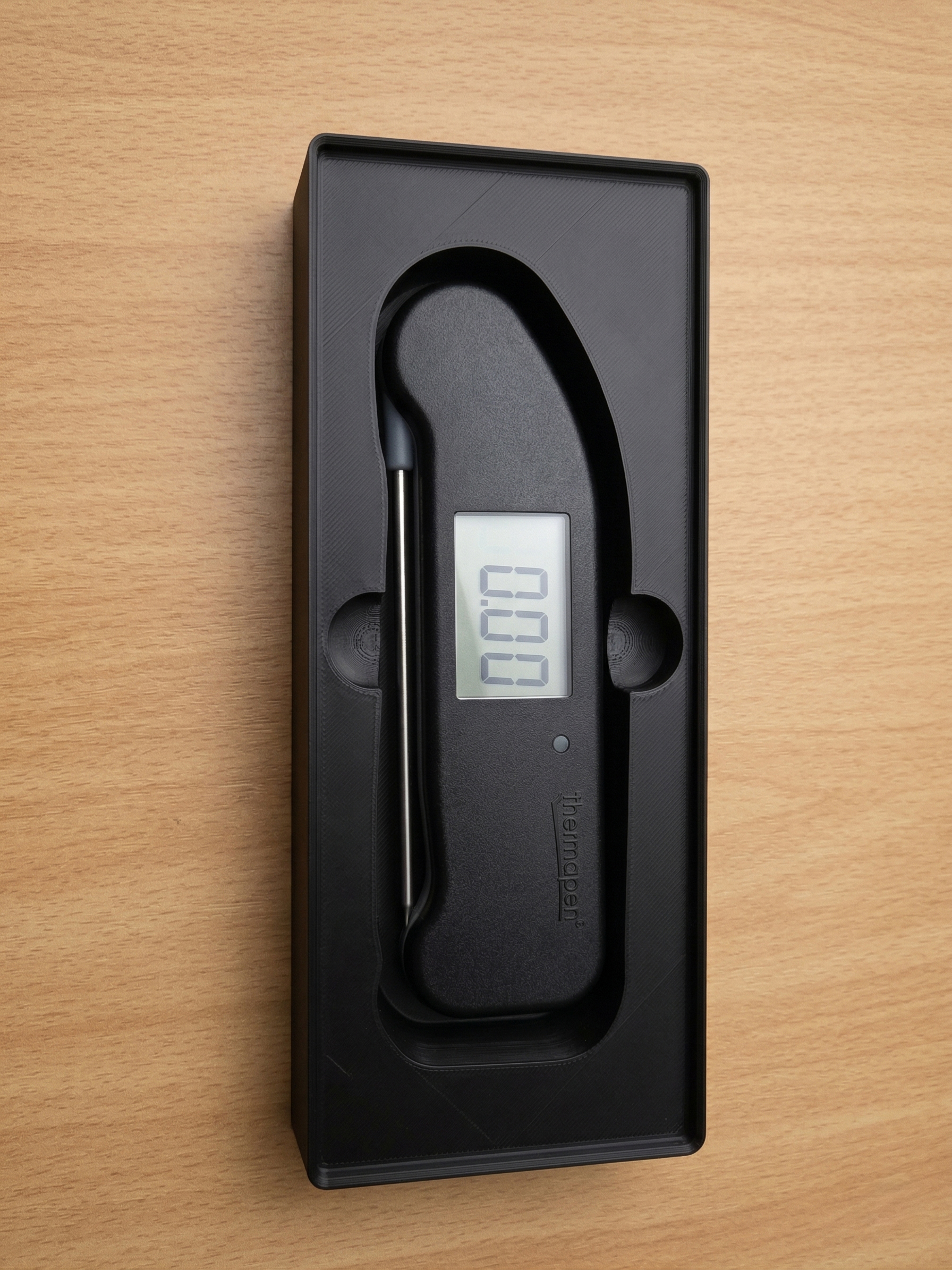 Thermopen one holder gridfinity base 3D model