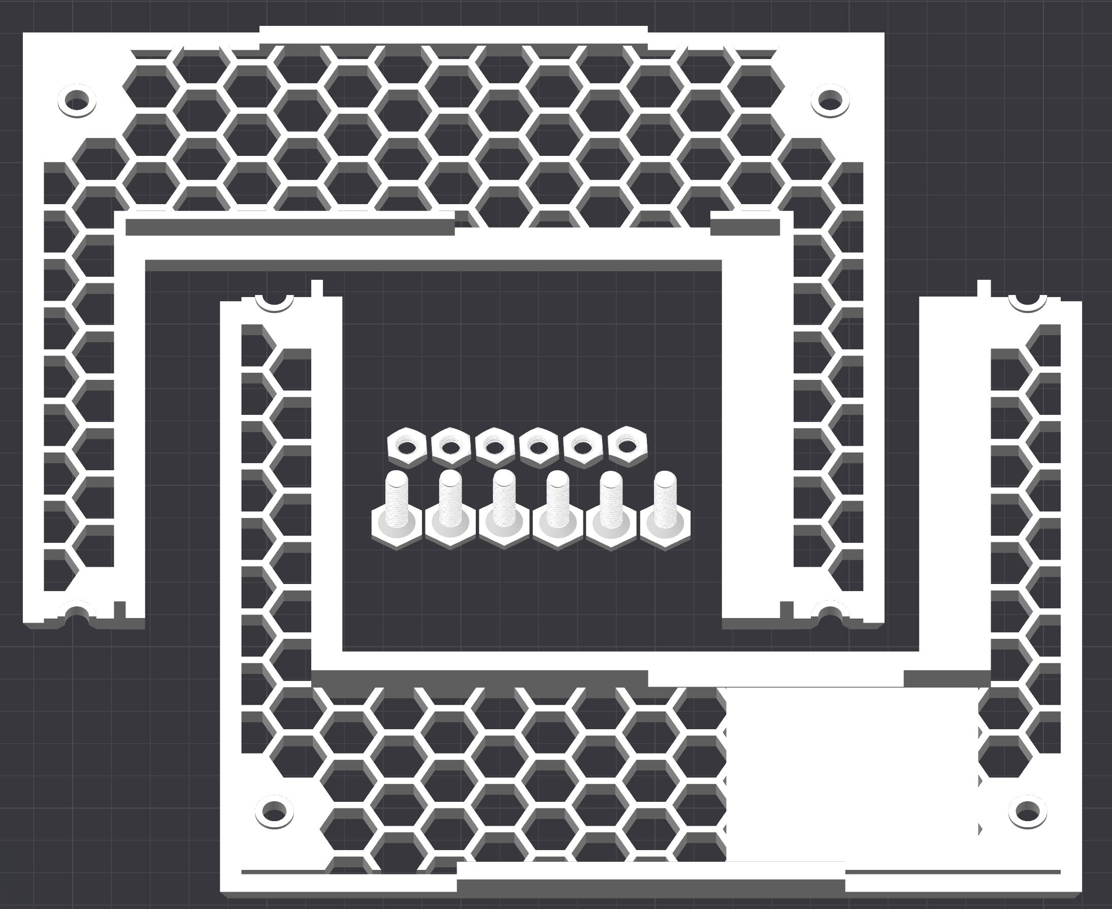 Dark Base 901 Pro Front Panel with a 10 inch lcd
