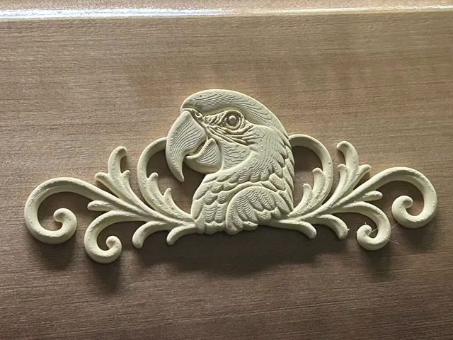 relief set mascaw parrot 2 animal symbol model