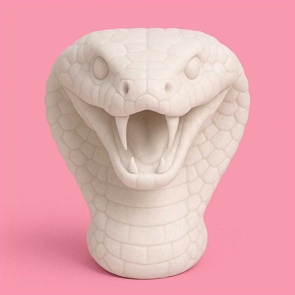 Chinese Zodiac Snake (Cobra) Head Model