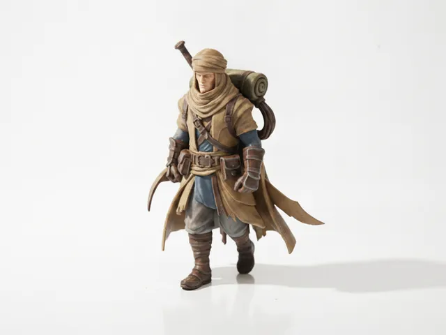 Scavenger Warrior Fantasy Figurine 3D Printable