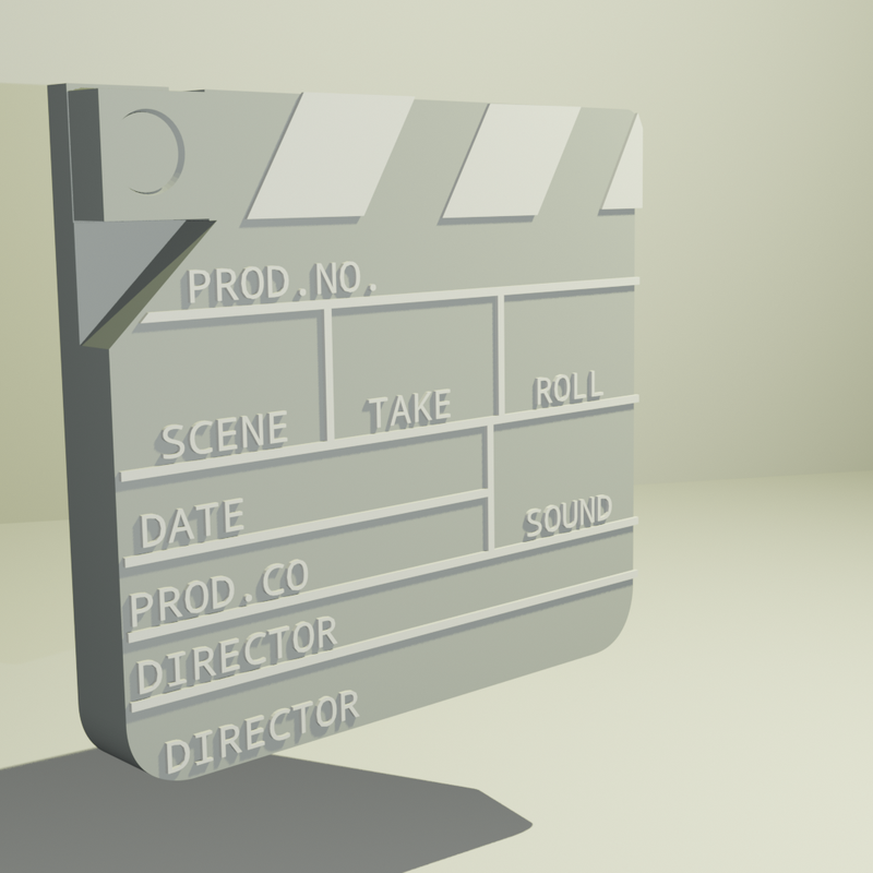 Movie clapperboard by Flip 3d | Download free STL model | Printables.com