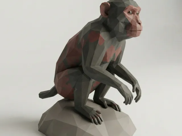 Low Poly Macaque