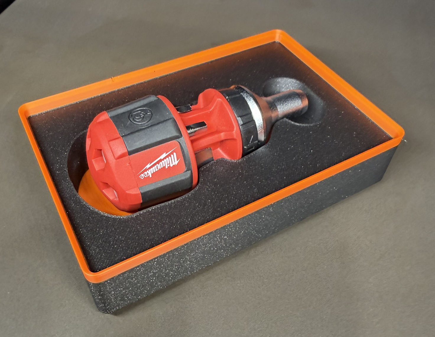 Small Red Milwaukee Screwdriver Gridfinity 2x6