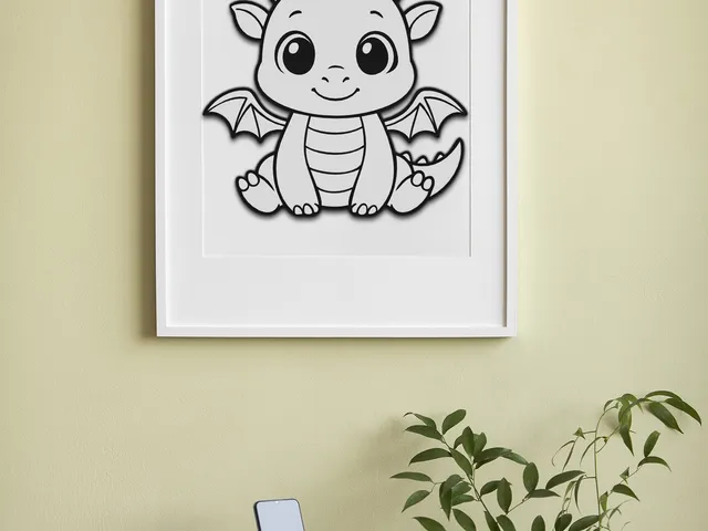Cute Dragon Wall Art