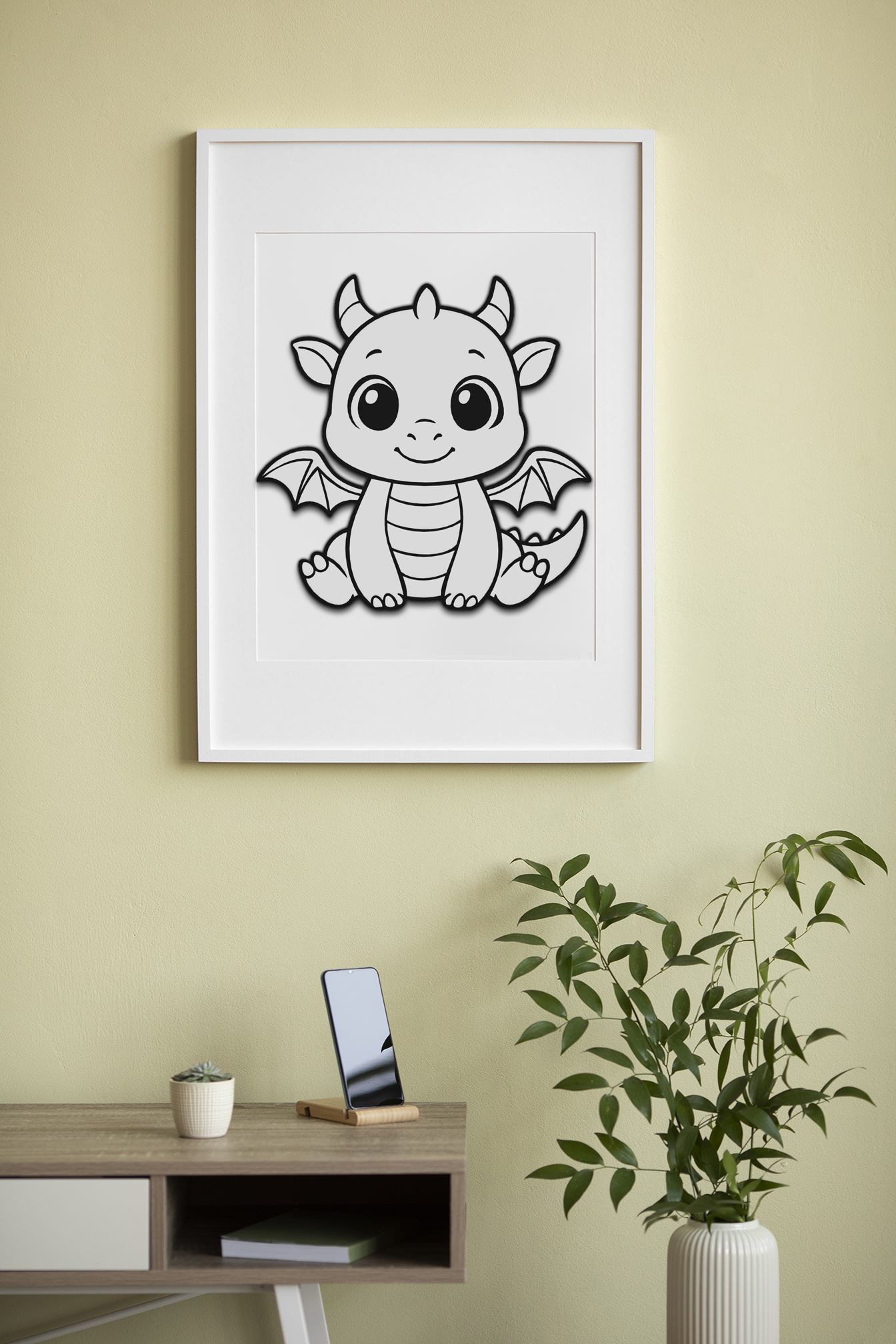 Cute Dragon Wall Art