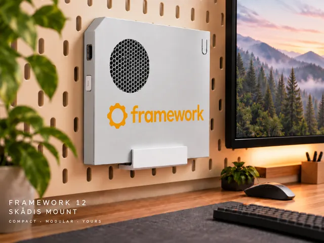Framework Laptop 12 Mainboard SKÅDIS Wall Mount Case
