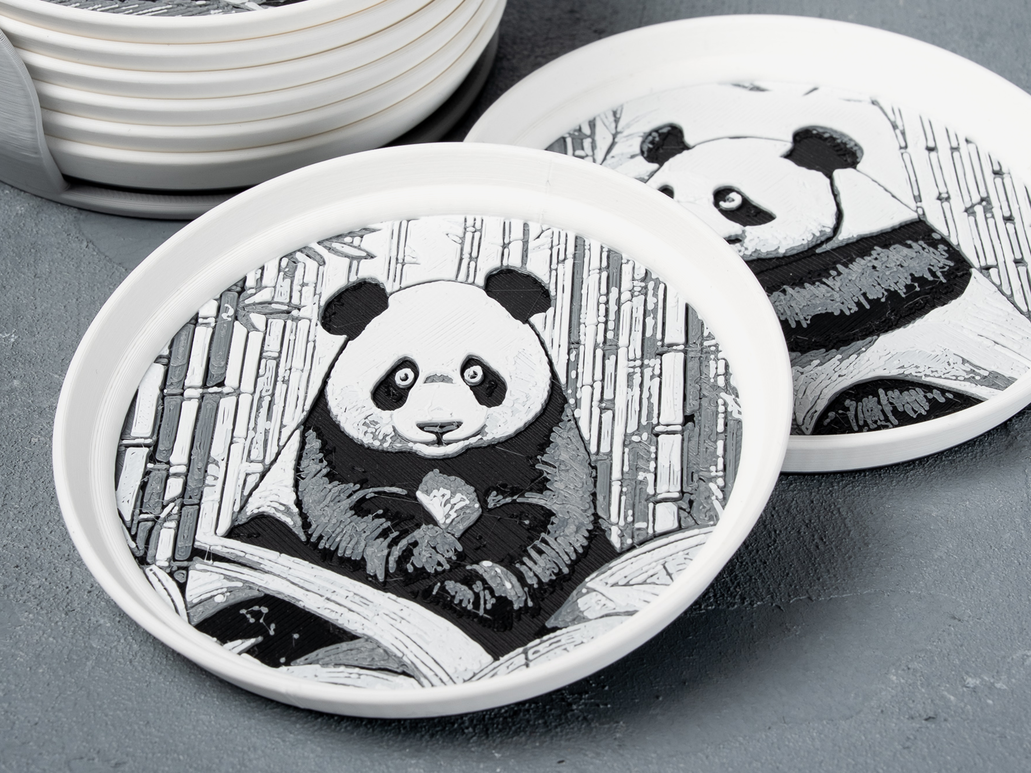 Giant Panda Stackable Coasters