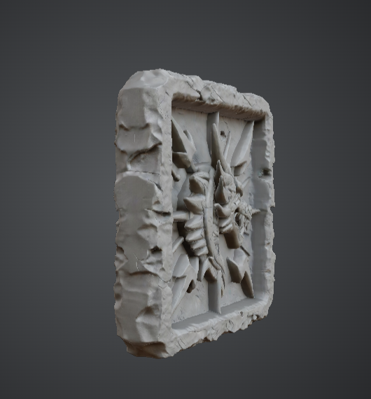Miniatura 2 do modelo 3D Dragon Lightning Relief Tile