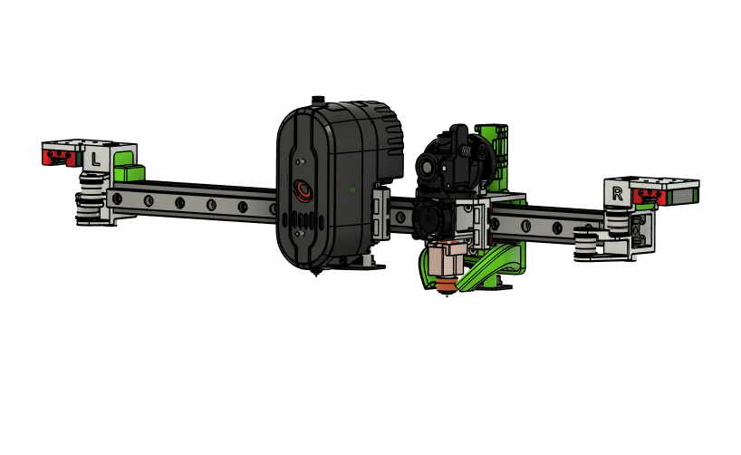 FFG Ultralight Print Heads and INDX mount for use with Full Frontal Gantry mod on Rat Rig printers — miniatura 8