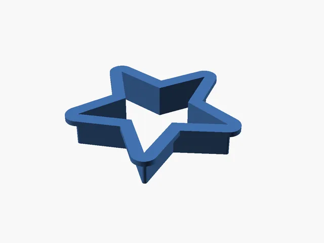 Star Cookie Cutter — Baking & Dough Cutter (Customizable Size)