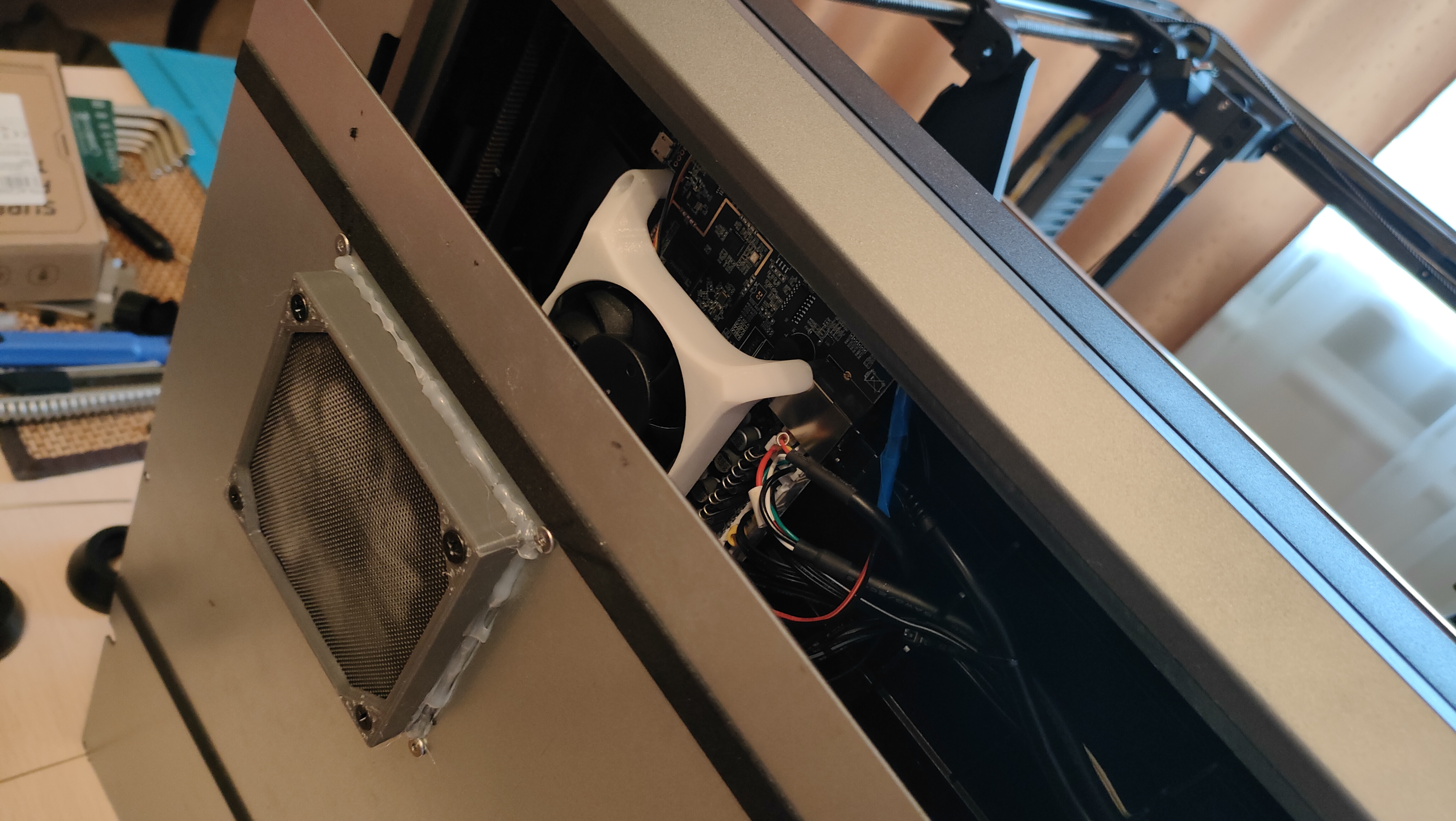 Ultimate Creality K1max Mainboard fan upgrade