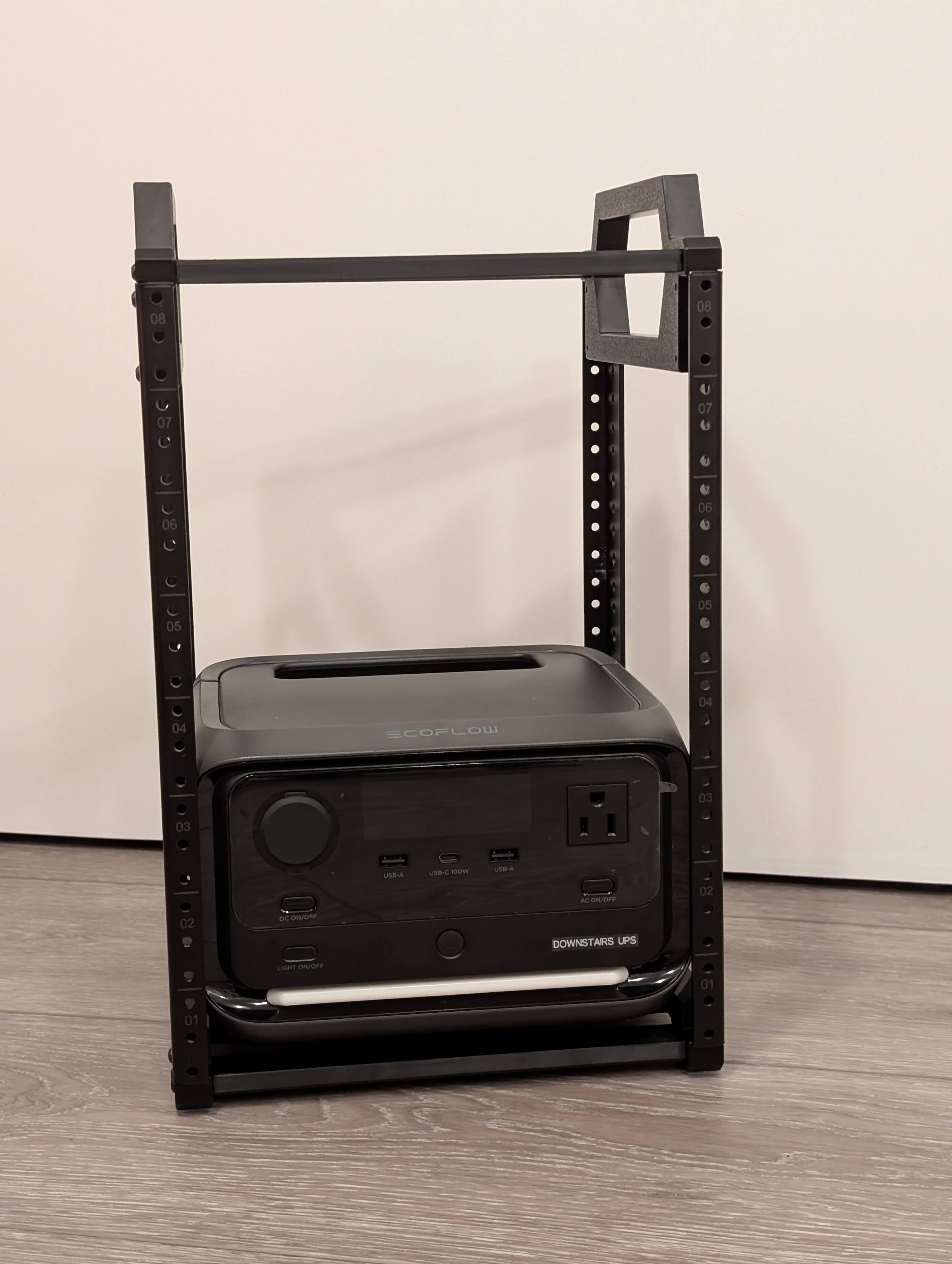 Miniatura 3 do modelo 3D Mini Rack 10" server rack modified side rails