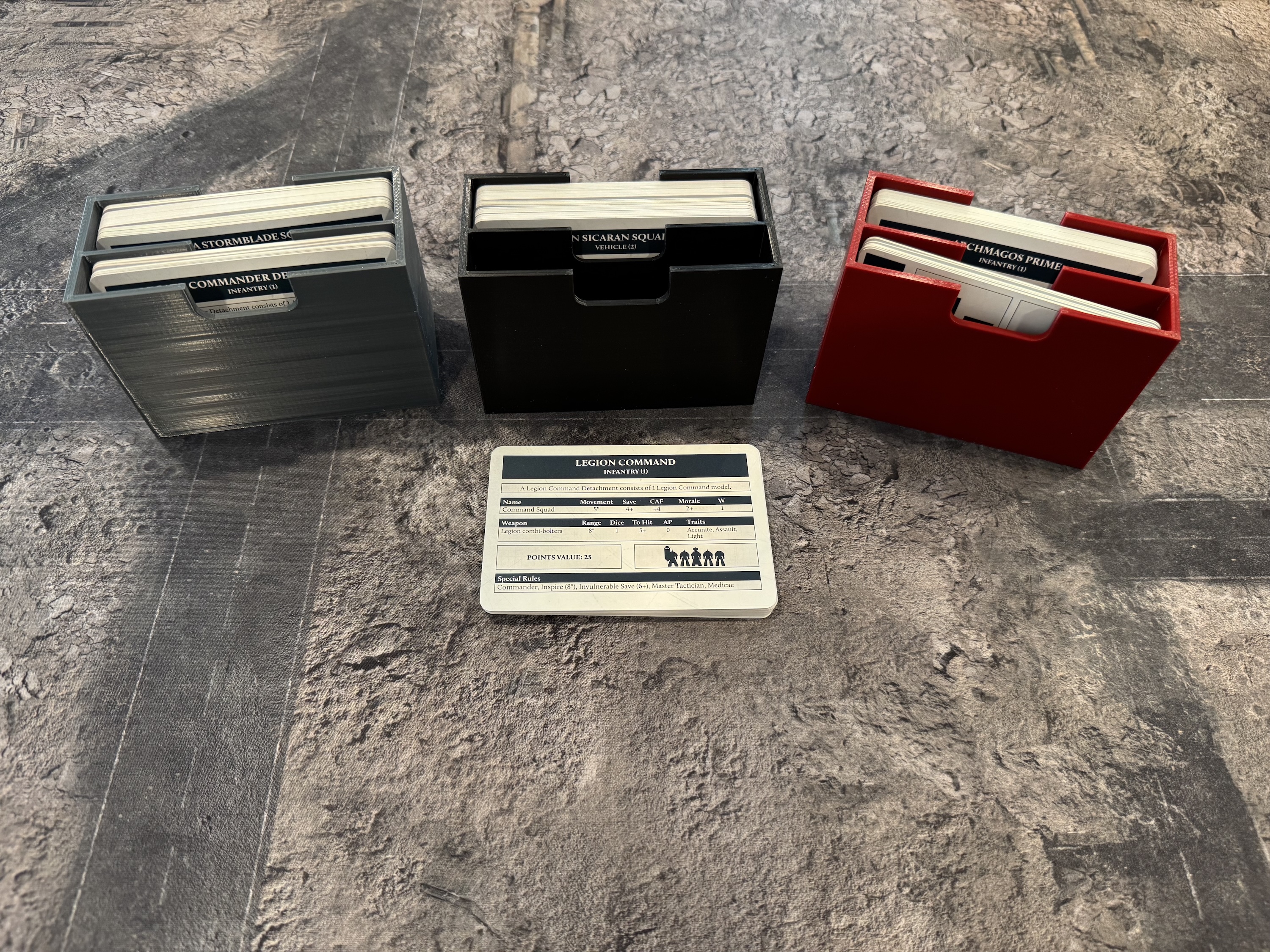 Legions Imperialis Faction Card Organizer