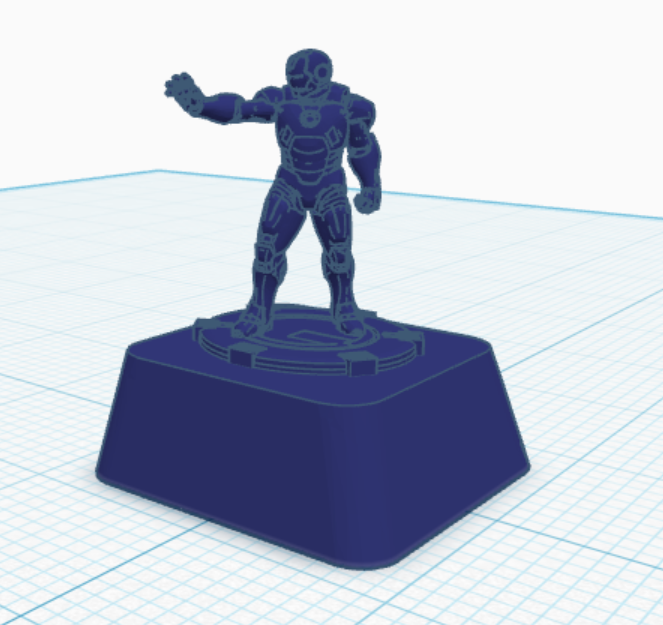 Iron man keycap. 3D model