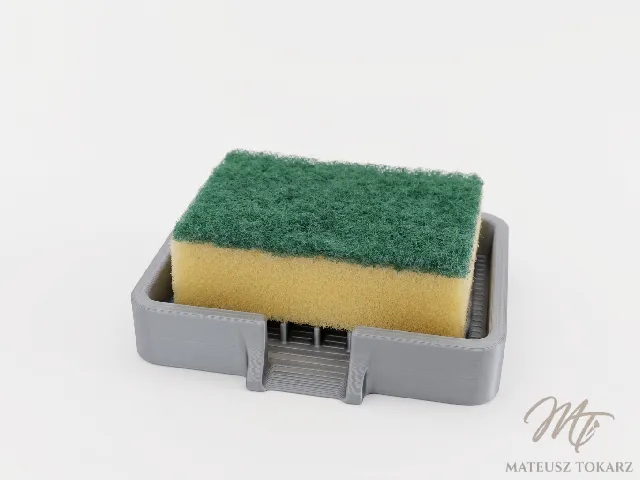Self-Draining Sponge & Soap Holder