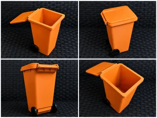 Mini Trash Bin – Desk Organizer / Toy Accessory