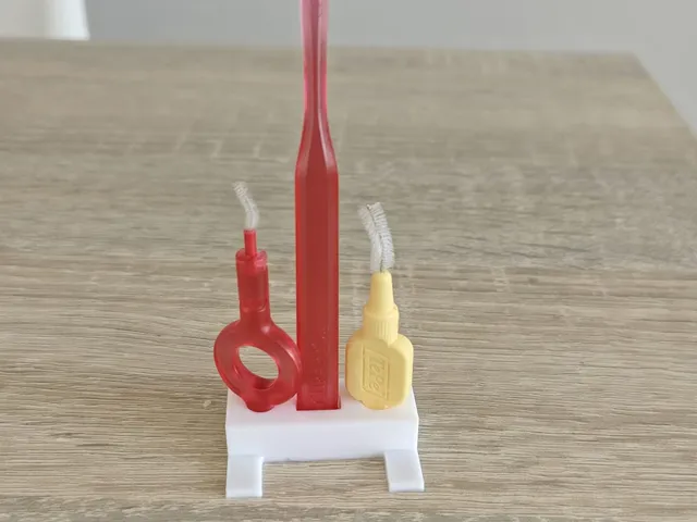 curaprox and tepe toothbrush stand