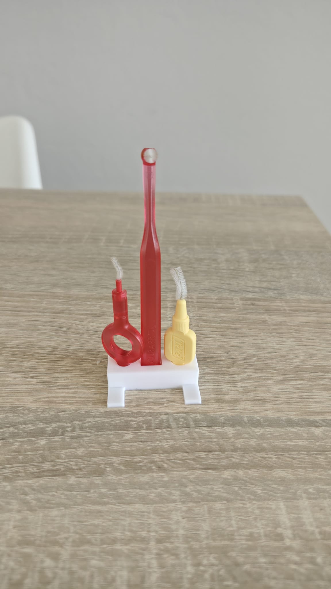 curaprox and tepe toothbrush stand