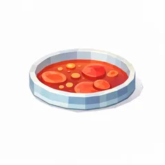 Low Poly Petri Dish Set