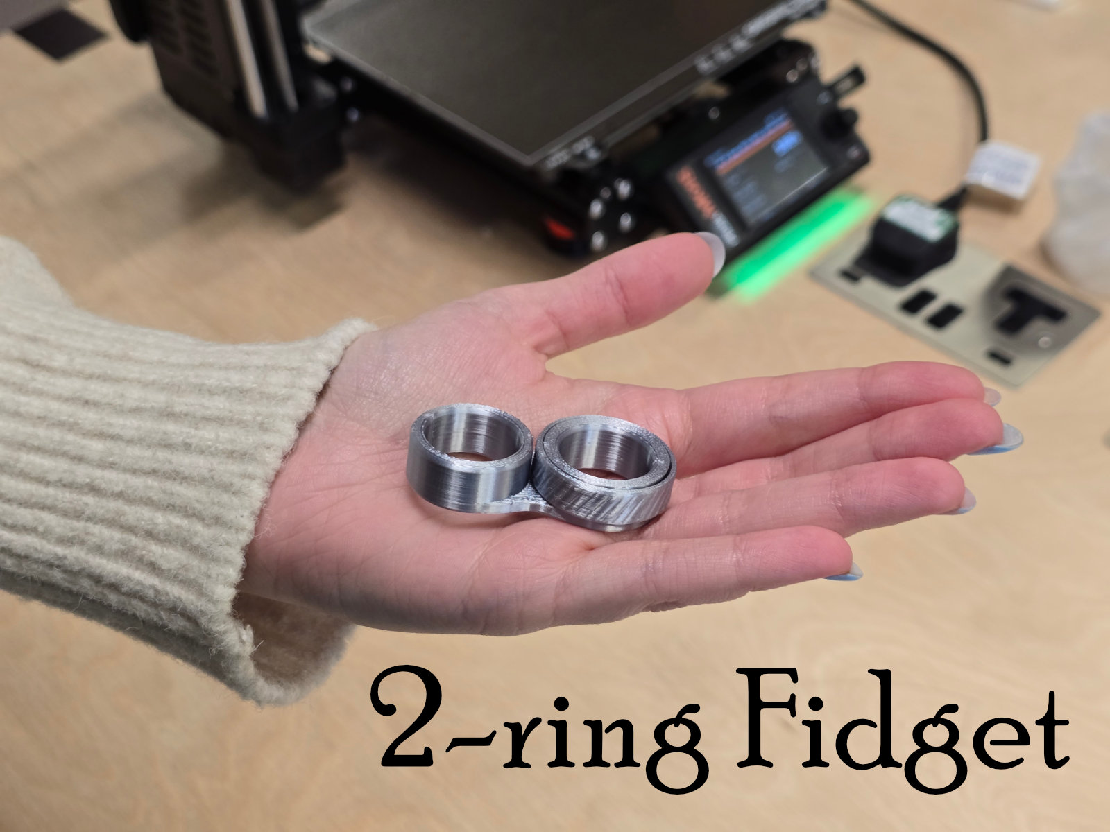 Miniatura 3 do modelo 3D 2-ring Fidget