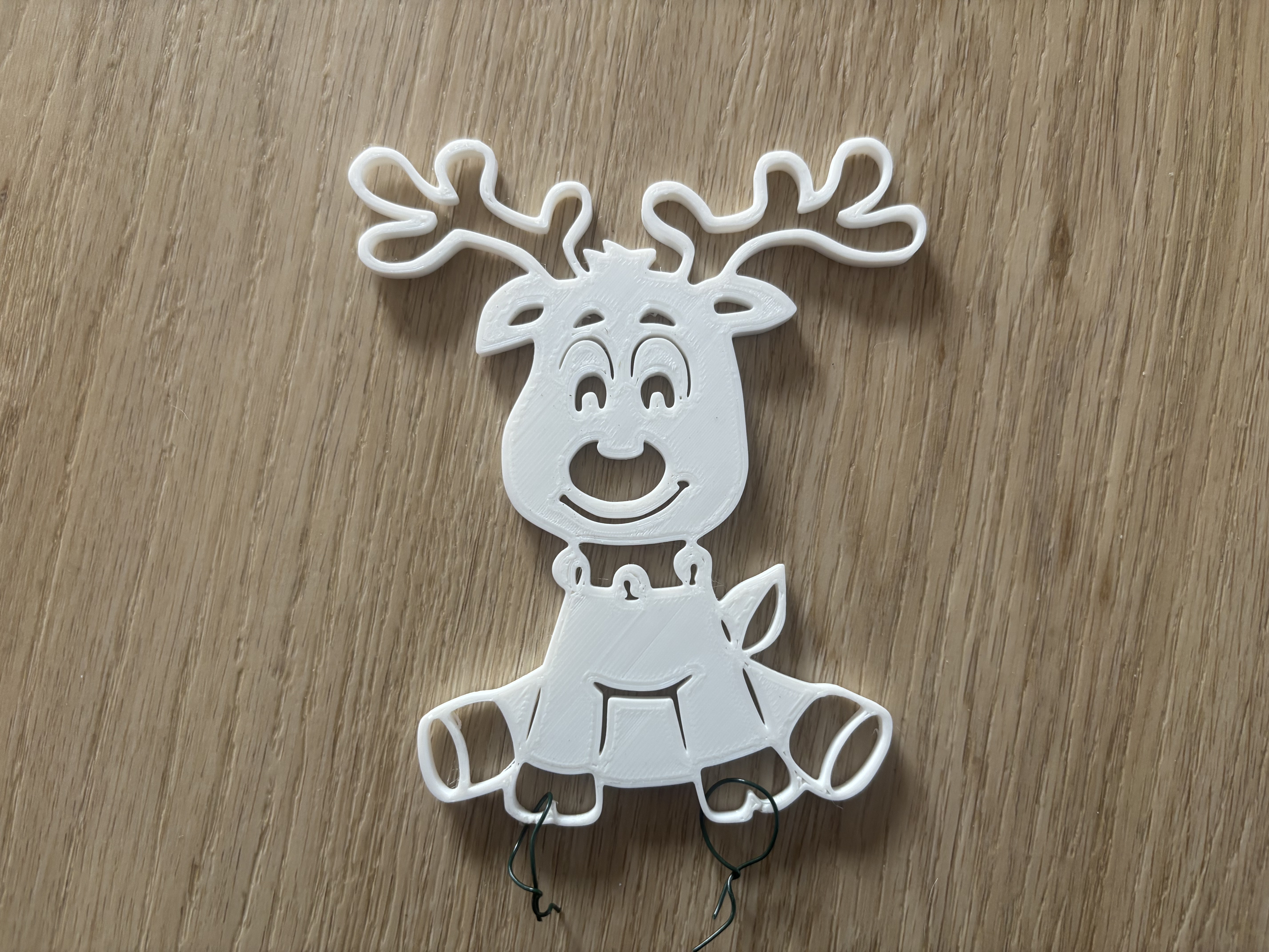 Christmas reindeer – Hangable Ornament / Wallart Decoration
