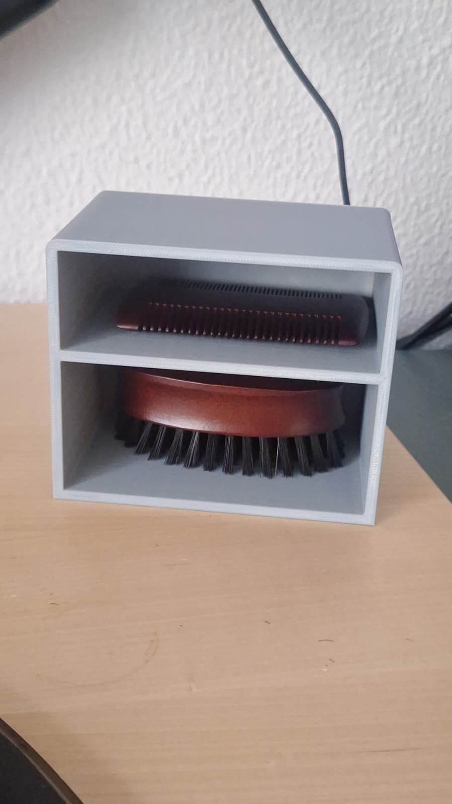 Shelf for parsa beard comb and brush