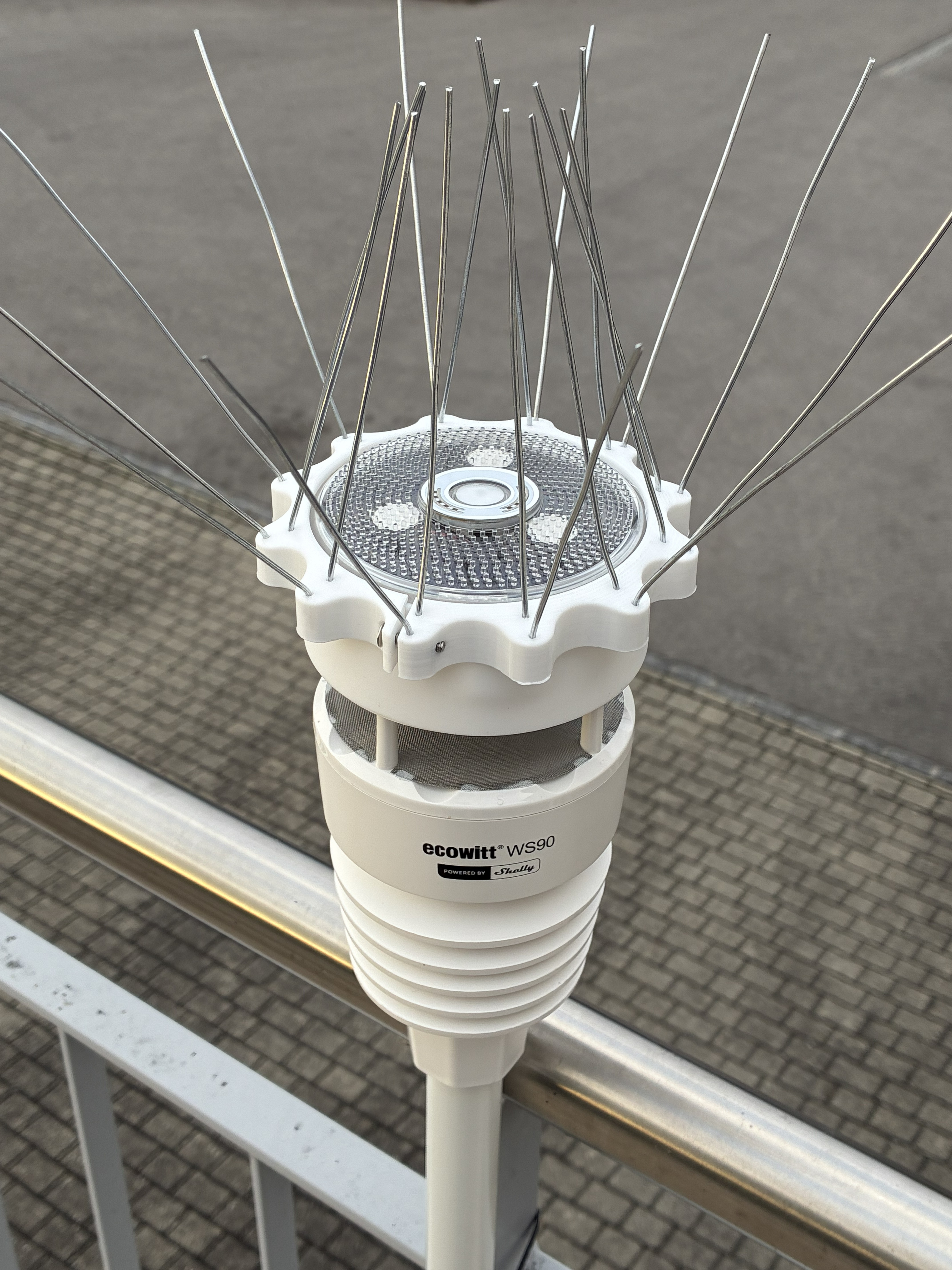 Ecowitt WS90 Bird Spike Ring
