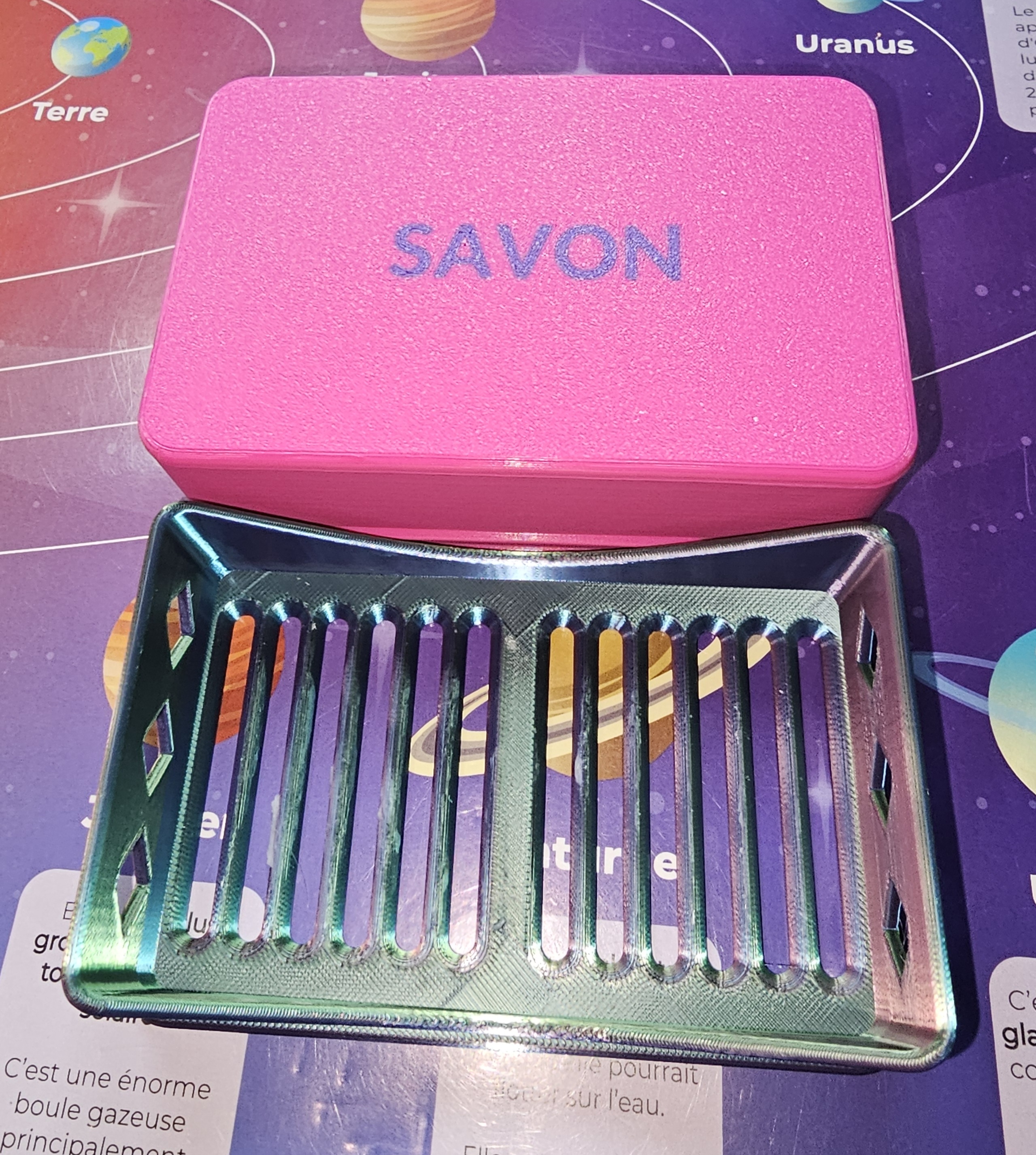 Boite a savon avec ou sans texte- Soap box with and whithout french text