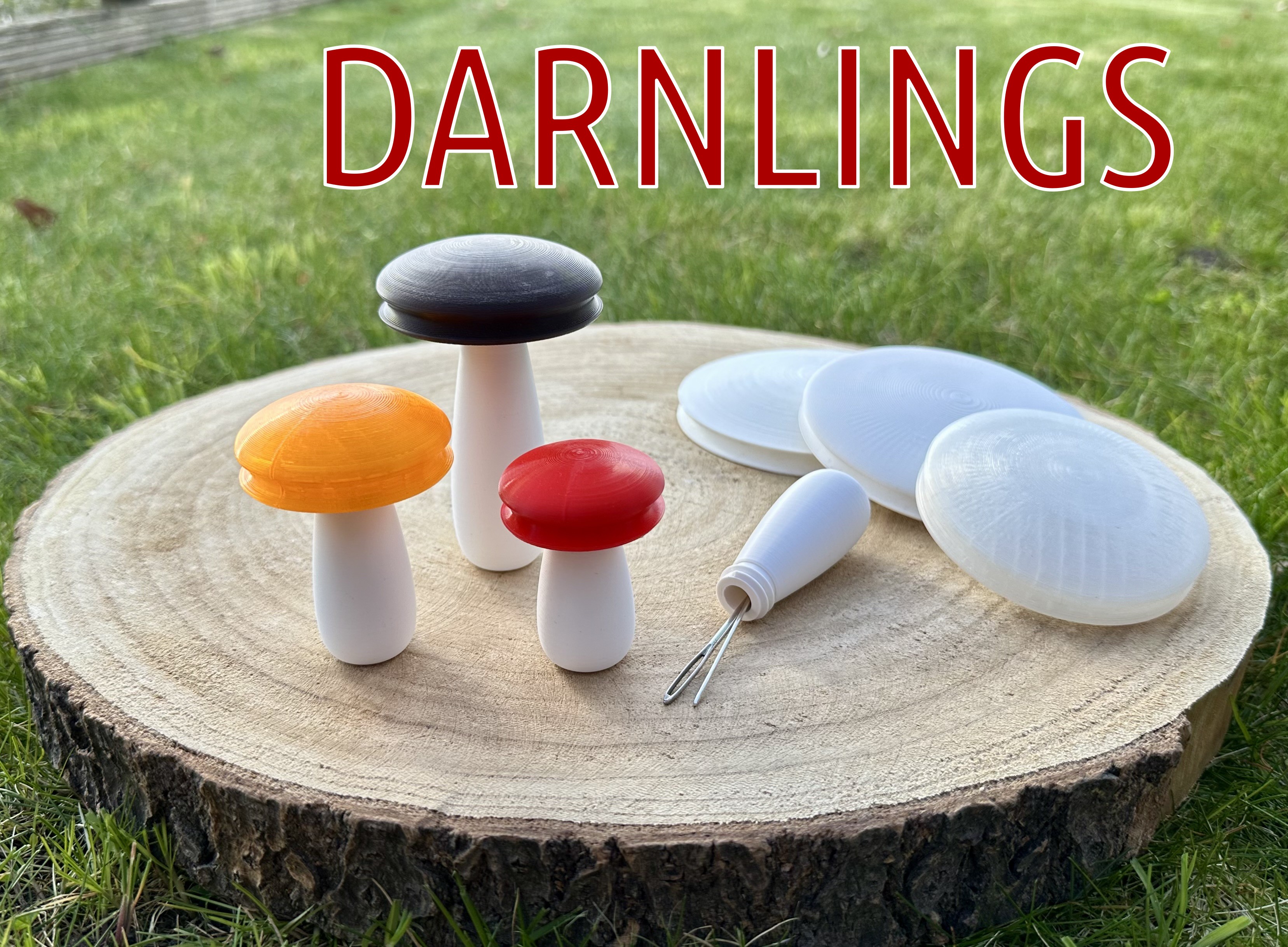 Darnlings - Darning mushroom collection in various sizes and shapes