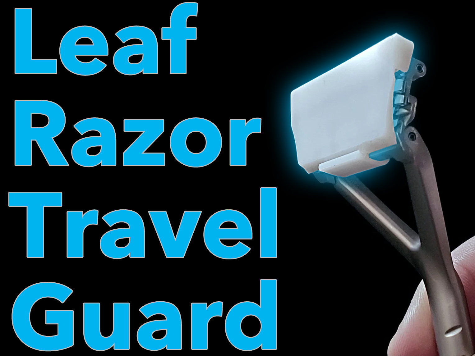 Leaf Razor blade guard for travel