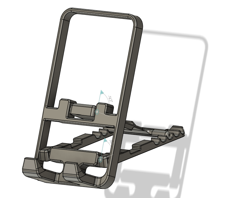 Print in place phone stand-Slightly improved